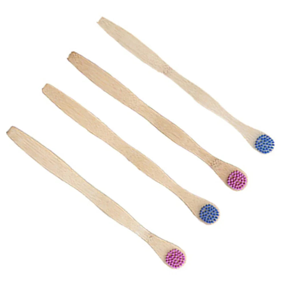 4 Pcs for Cleaning The Tongue Gum Interdental Brushes Bamboo Toothbrushes